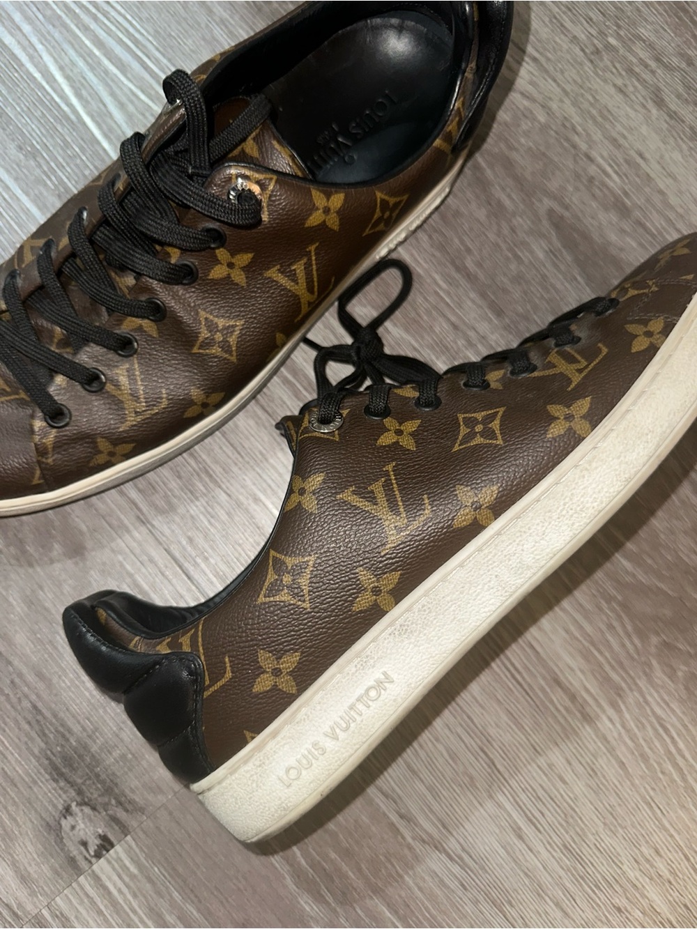 Louis Vuitton Brown Monogram Canvas Men's Low-Top Sneakers